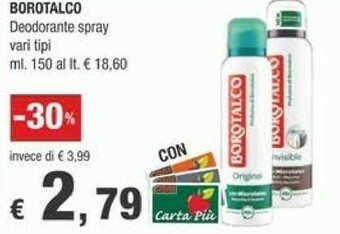 Crai Borotalco Deodorante offerta