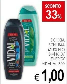 Crai Vidal Bagnoschiuma offerta
