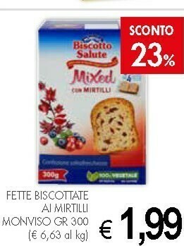 Crai Monviso Fette biscottate offerta