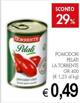 Crai La torrente Pomodori pelati offerta