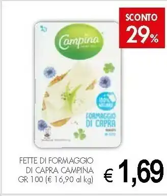Campina Fette Di Formaggio Di Capra
