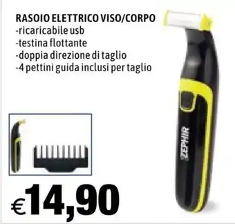 Zephir Rasoio Elettrico Viso/Corpo