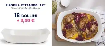 Pirofila Rettangolare 34x25x7h cm.