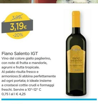 DPiù Vino bianco offerta