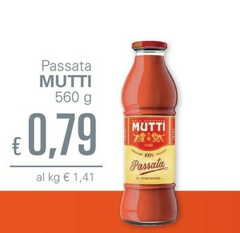 Unes Mutti Passata Di Pomodoro offerta