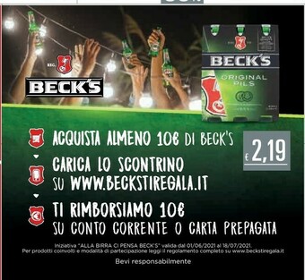 Unes Becks Birra offerta
