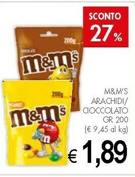 Crai M&M's Snack offerta