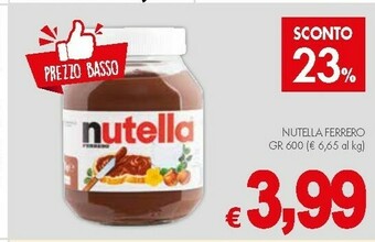 Crai Ferrero Crema al cioccolato offerta