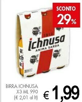 Crai Ichnusa Birra offerta