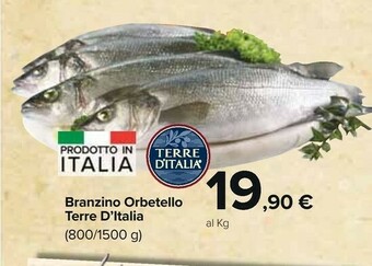 Carrefour Market Terre d'Italia Branzino Orbetello offerta