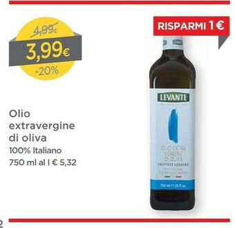 DPiù Levante Olio extravergine di oliva offerta