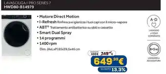 Euronics Lavasciuga I-PRO Series 7 HWD80-B14979 offerta