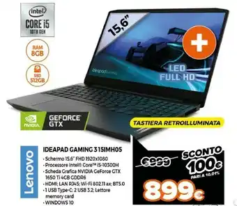 Lenovo Ideapad Gaming 315IMH05