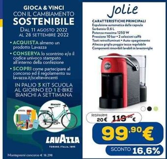 Euronics Lavazza offerta