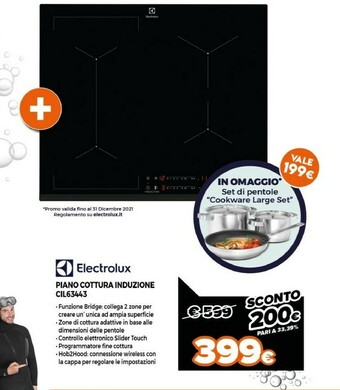 Expert Electrolux Piano Cottura Induzione CIL63443 offerta