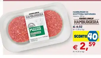 Esselunga Esselunga Hamburger Di Scottona Naturama offerta