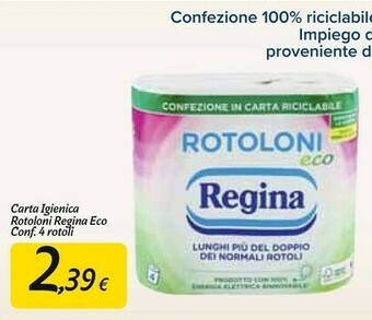 Carrefour Market Regina Carta Igienica Rotoloni offerta