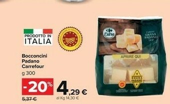 Carrefour Bocconcini Padano offerta