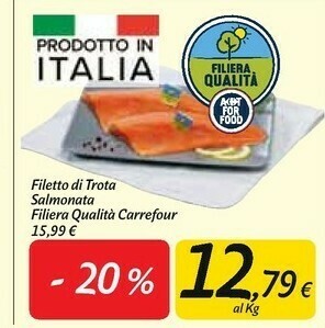 Carrefour Market Carrefour Filetto Di Trota Salmonata Filiera Qualità offerta