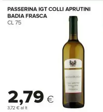 Tigre Badia Frasca Colli Aprunti Passerina 750 Ml offerta