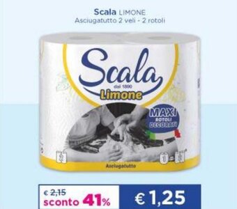 Acqua & Sapone Scala Limone Asciugatutto 2 veli 2 rotoli offerta