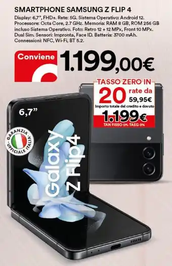 Ipercoop Samsung Smartphone Z Flip 4 offerta