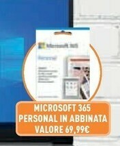 Unieuro Microsoft 365 Personal In Abbinata Valore offerta