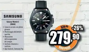 Unieuro Samsung Galaxy Watch3 SAMOLED 3,56 Cm (1.4") Nero GPS (satellitare) offerta