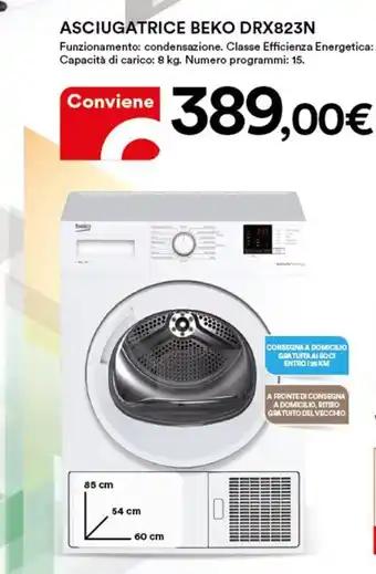 Ipercoop Beko Asciugatrice DRX823N offerta