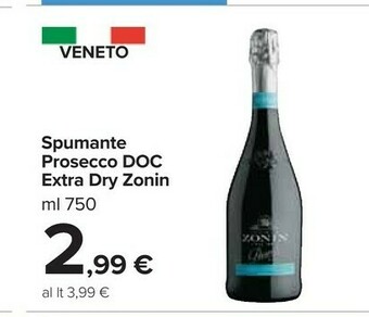 Carrefour Market Zonin Prosecco Extra Dry 750 G(ml) offerta
