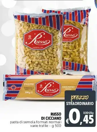Deco Supermercati Russo Pasta di semola offerta