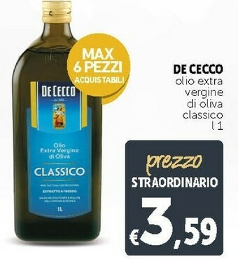 Deco Supermercati De Cecco Olio extravergine di oliva offerta