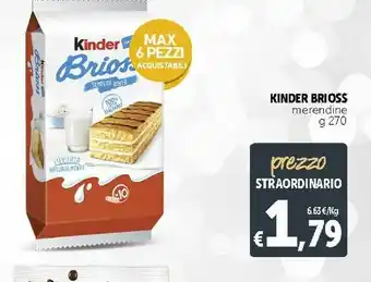 Deco Supermercati Kinder Brioss offerta