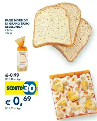Esselunga Esselunga Pane Morbido Di Grano Duro offerta