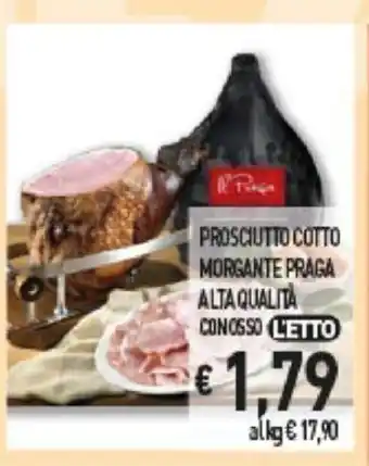 EMMEpiù Prosciutto Cotto Morgante Praga Alta Qualità Conosso offerta