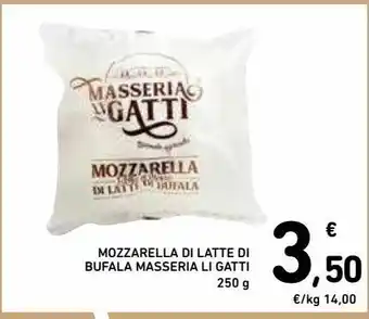 Spazio Conad Mozzarella di latte di bufala masseria li gatti offerta