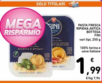 Spazio Conad Pasta fresca ripiena antica bottega fini offerta