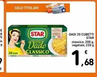 Dadi 20 cubetti star