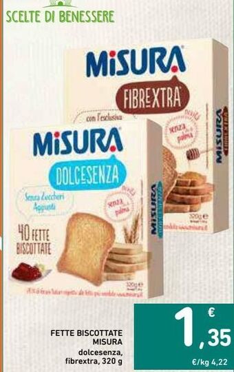 Spazio Conad Fette biscottate misura offerta