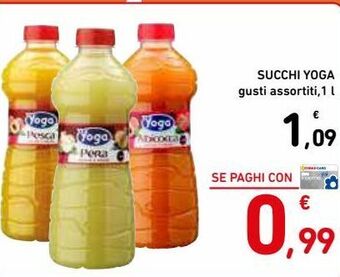 Spazio Conad Succhi yoga offerta