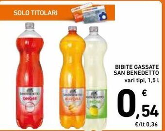 Spazio Conad Bibite gassate san benedetto offerta