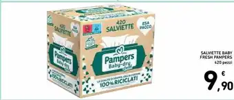Spazio Conad Salviette baby fresh pampers offerta