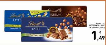 Spazio Conad Tavolette cioccolato lindt offerta