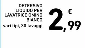 Spazio Conad Detersivo liquido per lavatrice omino bianco offerta