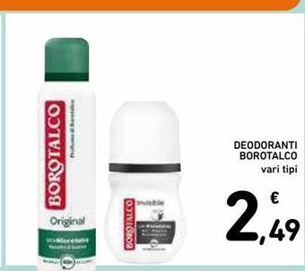 Spazio Conad Deodorante borotalco offerta