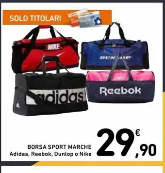 Spazio Conad Borsa sport marche offerta