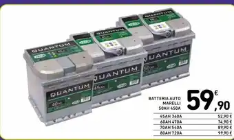 Spazio Conad Batteria auto marelli s0ah 450a offerta