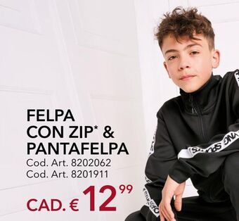 Felpa con zip & pantafelpa