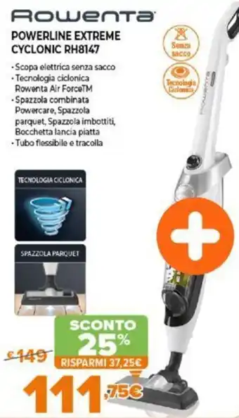 Expert Rowenta Powerline Extreme Cyclonic RH8147 offerta