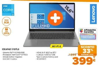 Expert Lenovo IdeaPad 315ITL6 offerta